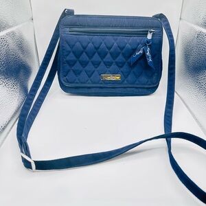 Vera Bradley Quilted Navy Crossbody Bag